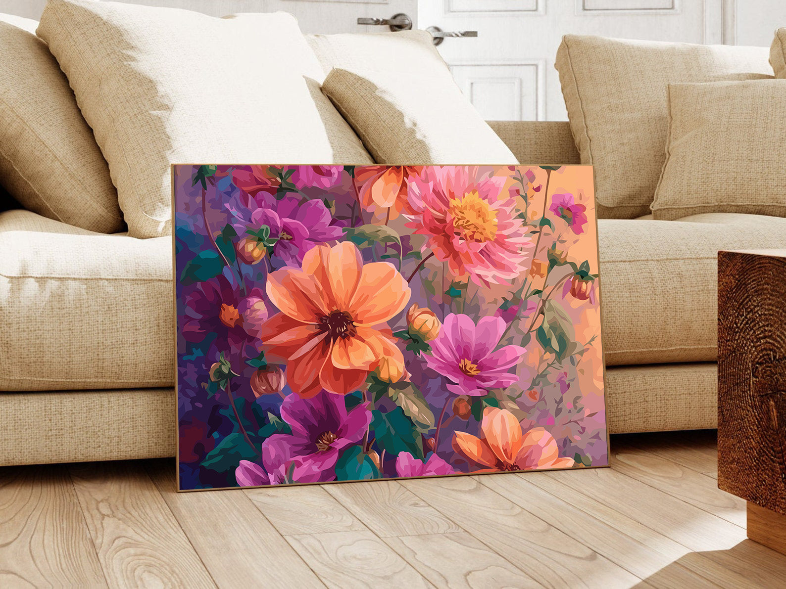 Pictura pe Numere – Dalii Colorate 6529