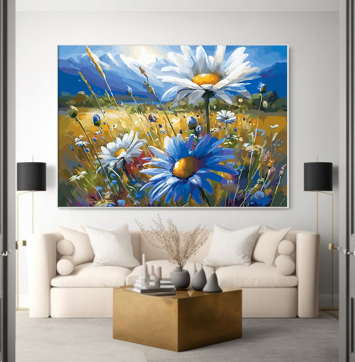 Pictura pe Numere – Peisaj cu musetei 6530
