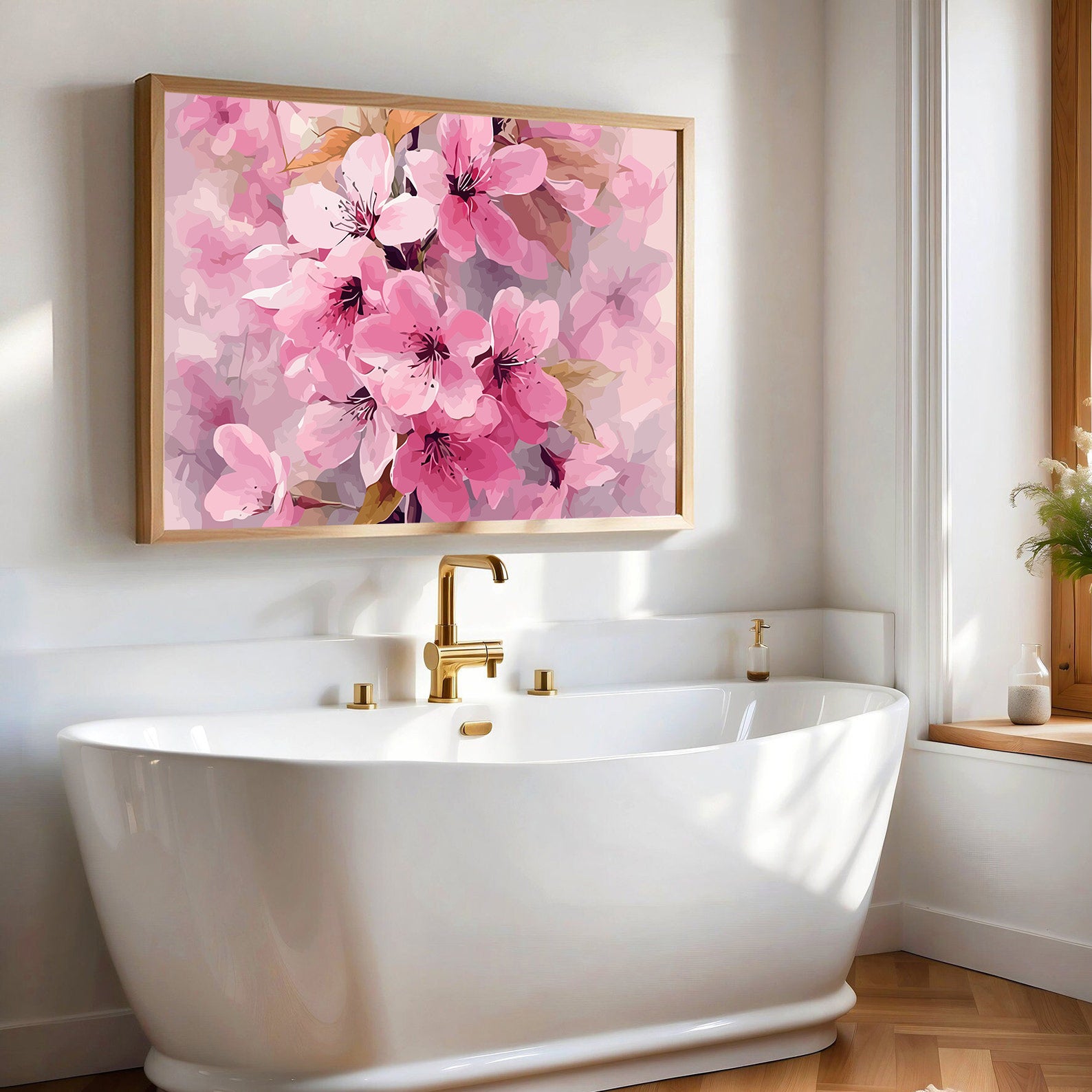 Pictura pe Numere – Flori de Sakura 6532
