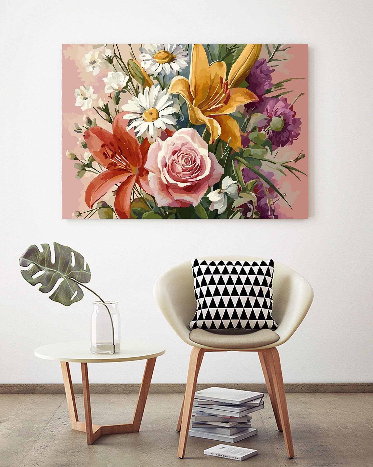Pictura pe Numere – Buchet Colorat 6538