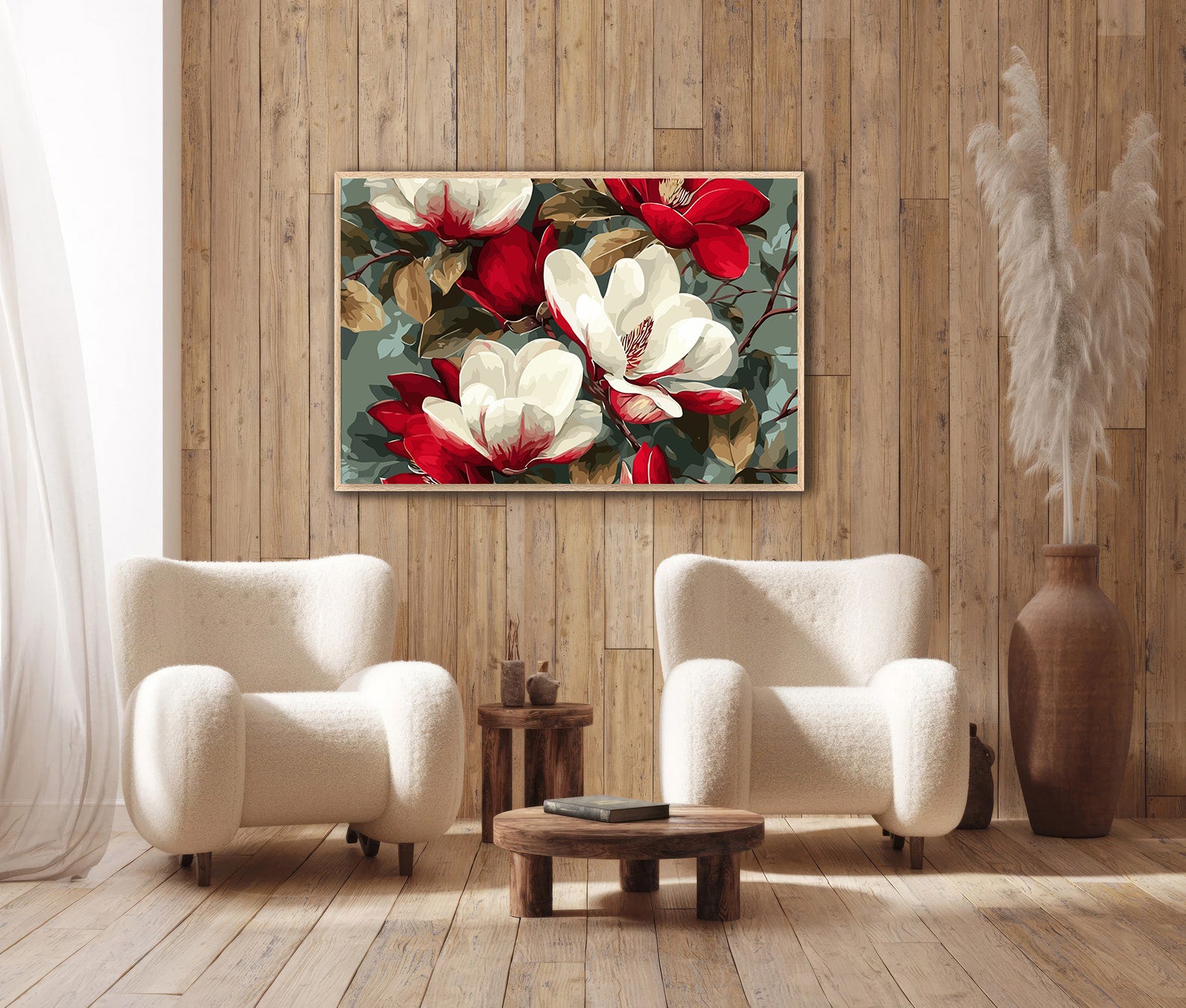 Pictura pe Numere – Magnolii Rubinii 6548