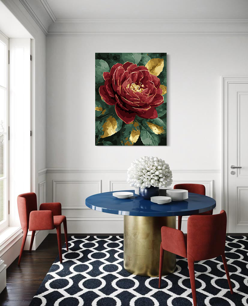Pictura pe Numere – Inima de Burgund 6555