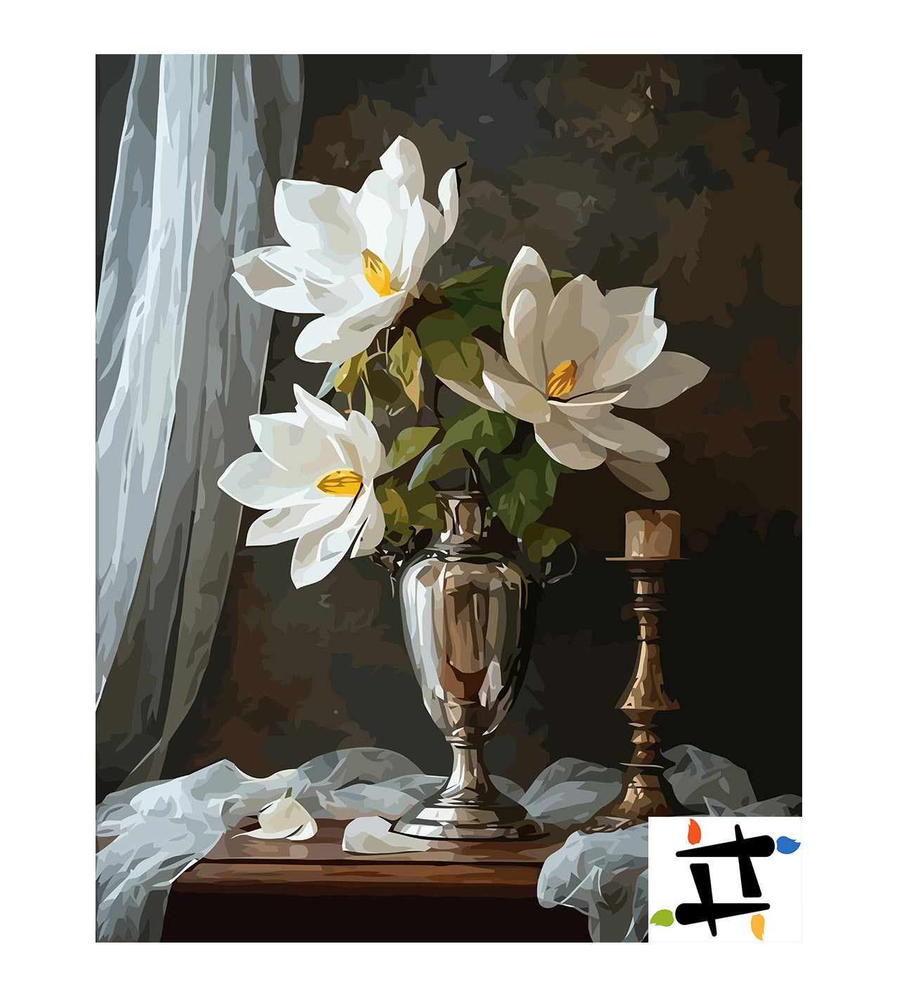 Pictura pe Numere – Inima de Aur a Magnoliei 6572