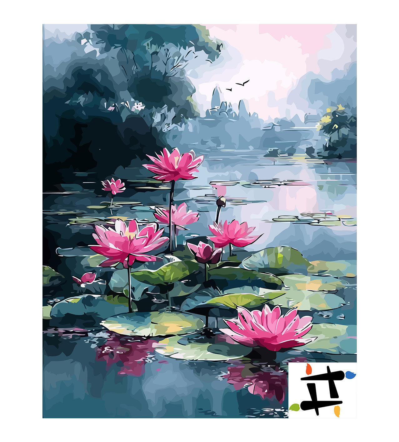 Pictura pe Numere – Regatul nuferilor 6584