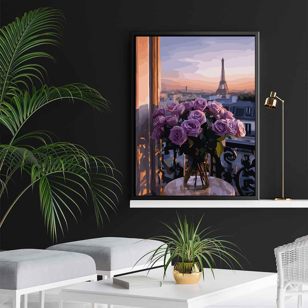 Pictura pe Numere – Amurg violet la Paris 6585