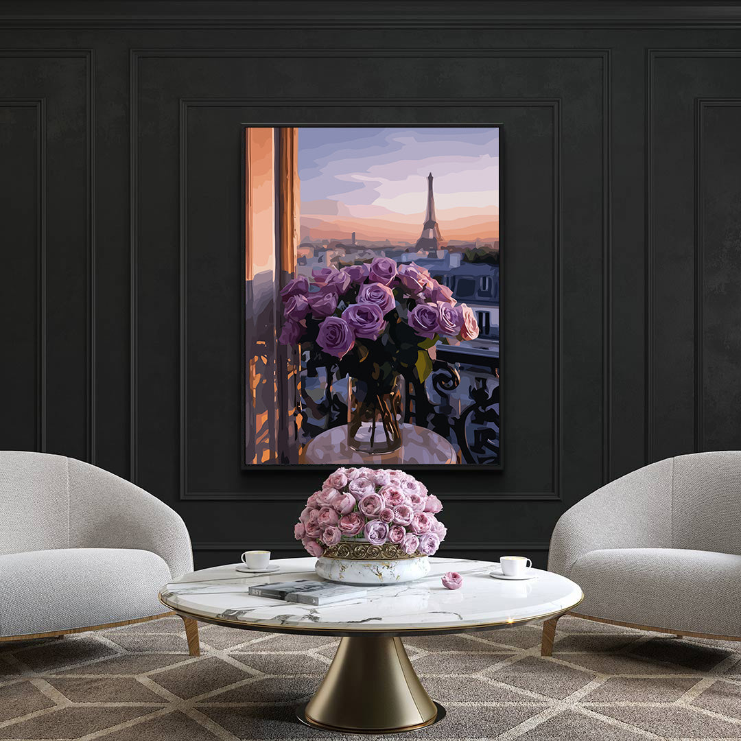 Pictura pe Numere – Amurg violet la Paris 6585