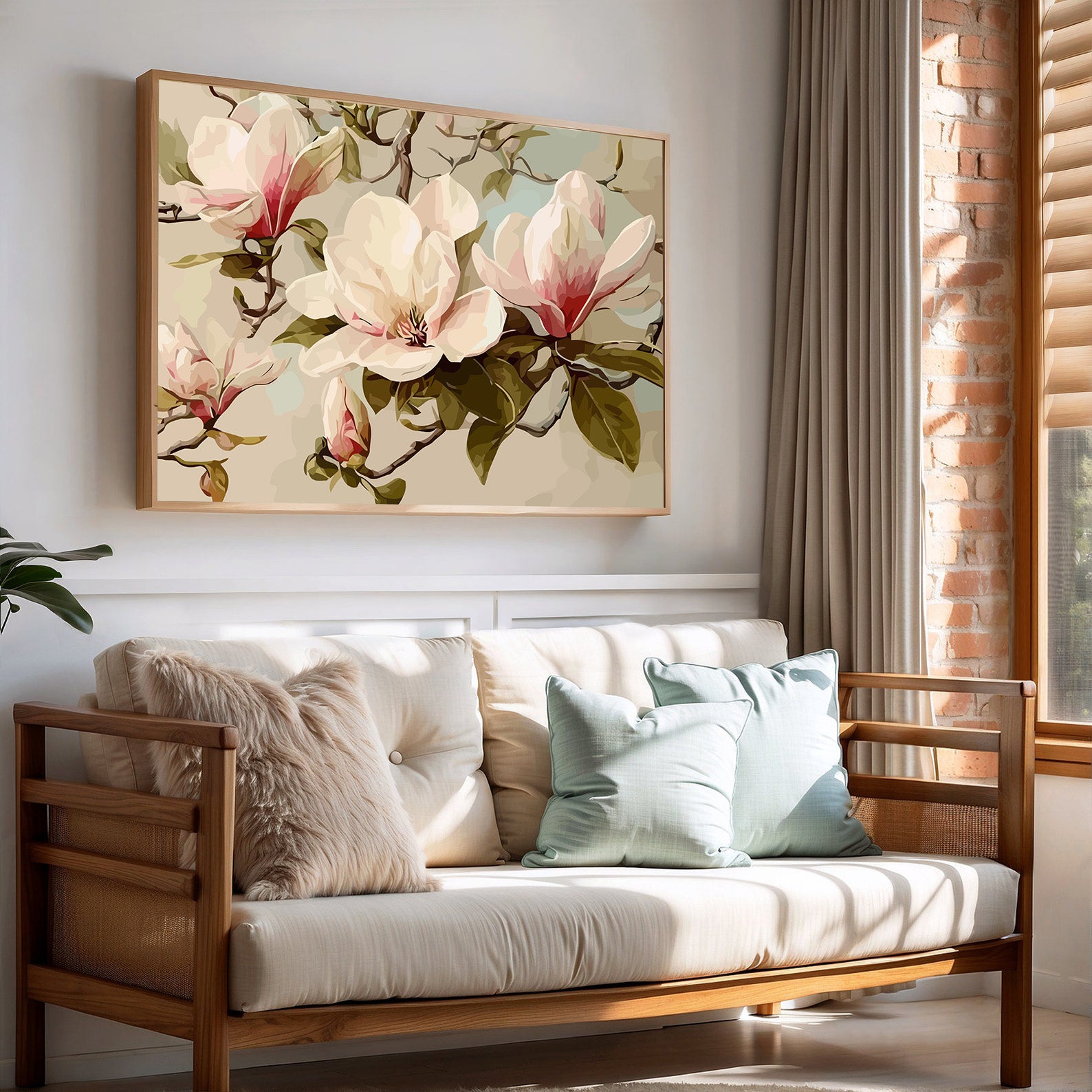 Pictura pe Numere – Magnolii in Stil Vintage 6590