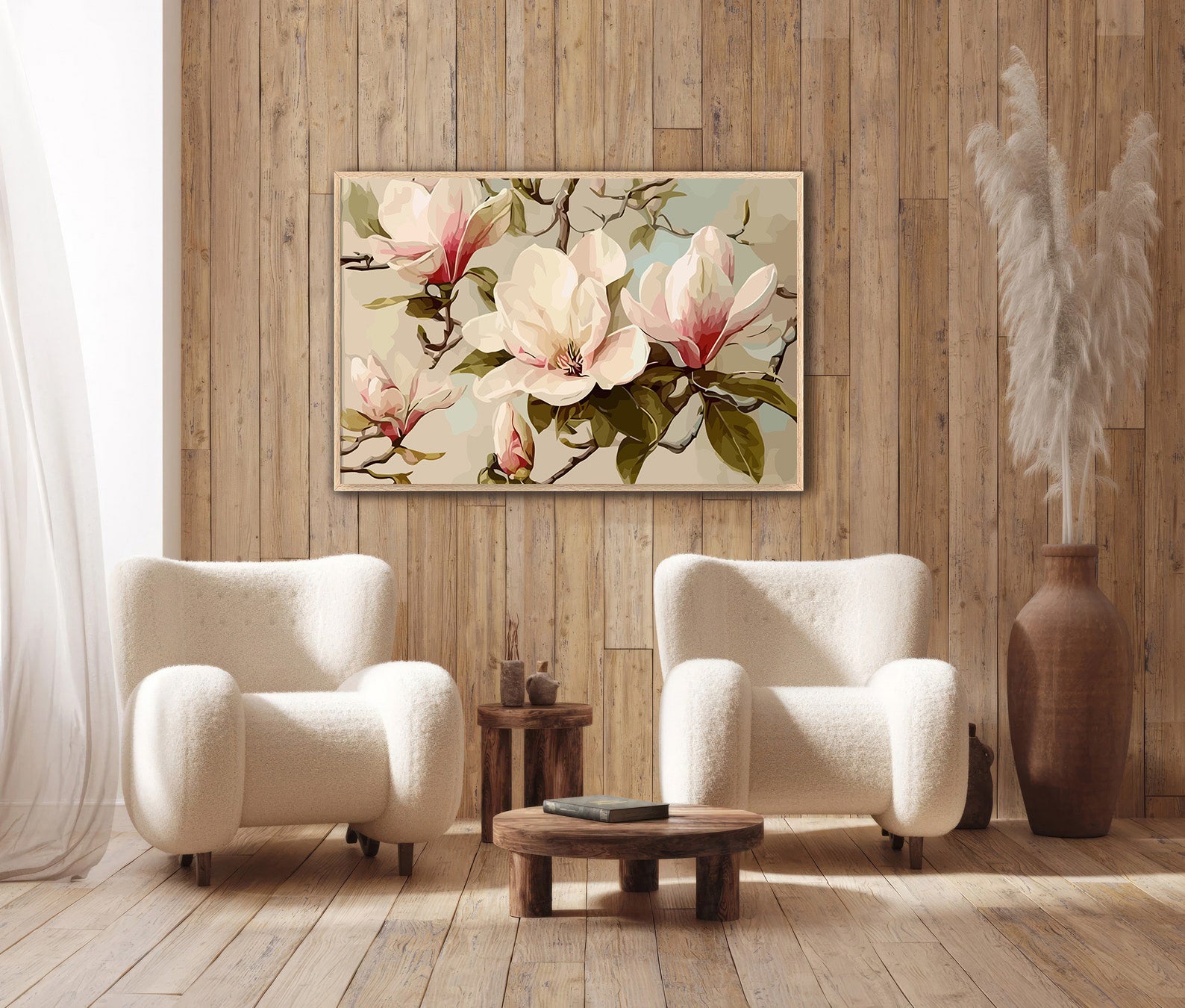 Pictura pe Numere – Magnolii in Stil Vintage 6590