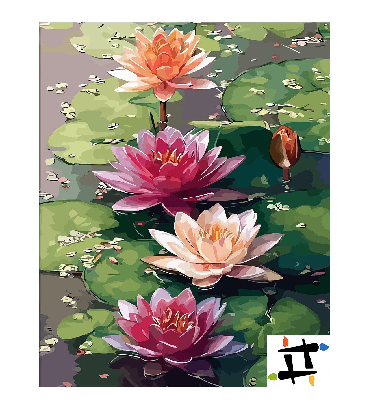 Set Pictură pe numere – Oglinda apei 6607