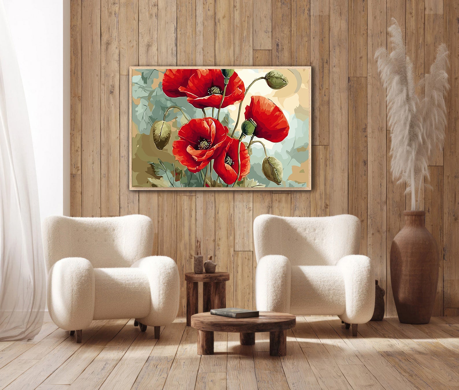 Pictura pe Numere – Fragilitatea rosului 6626