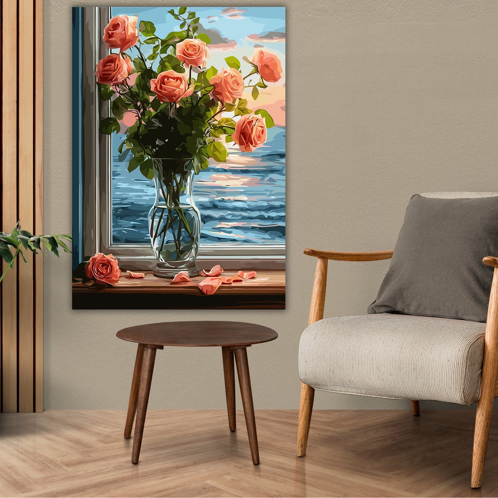 Set Pictură pe numere – Apusul din fereastră 6627