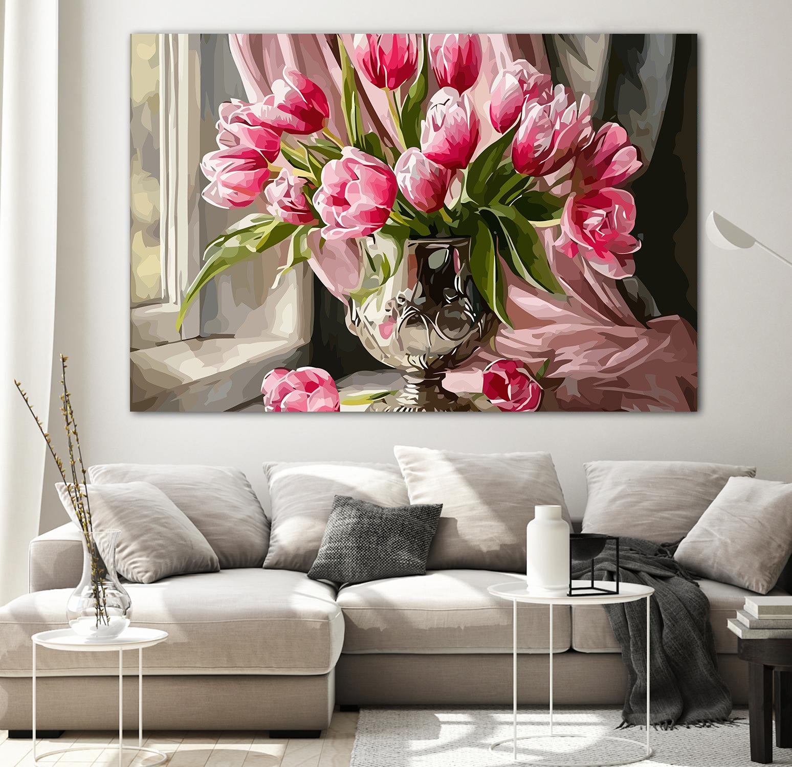 Pictura pe Numere – Gingasie roz 6647