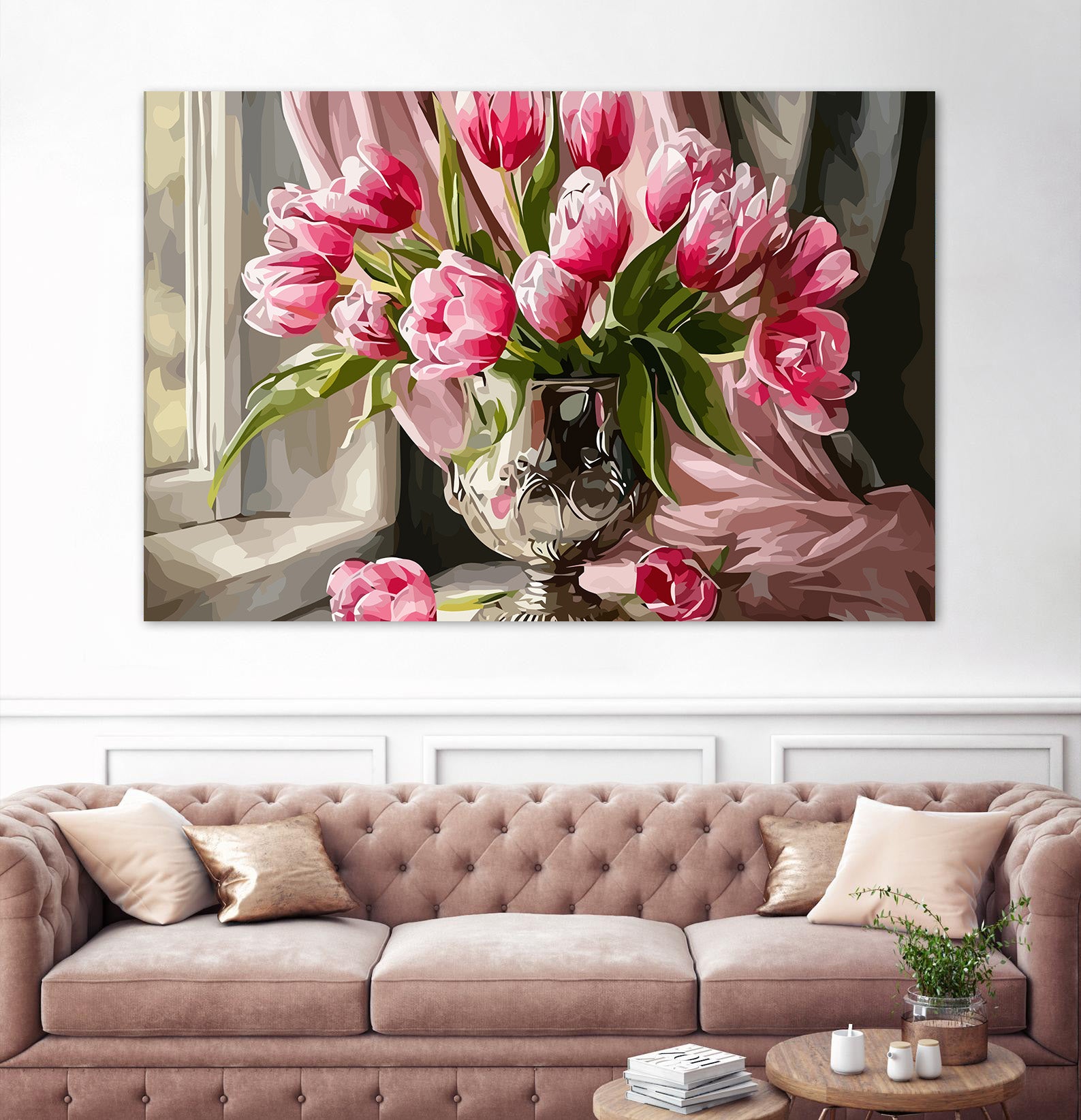 Pictura pe Numere – Gingasie roz 6647