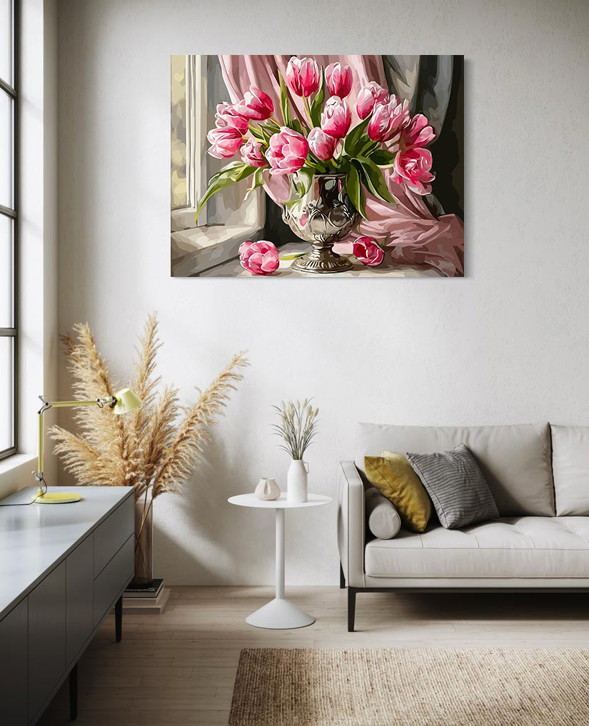 Pictura pe Numere – Gingasie roz 6647