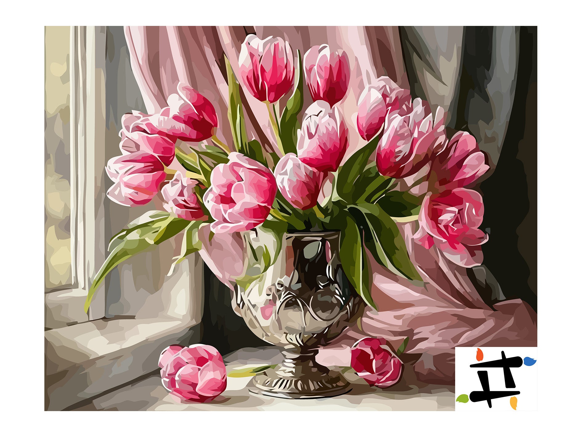 Pictura pe Numere – Gingasie roz 6647