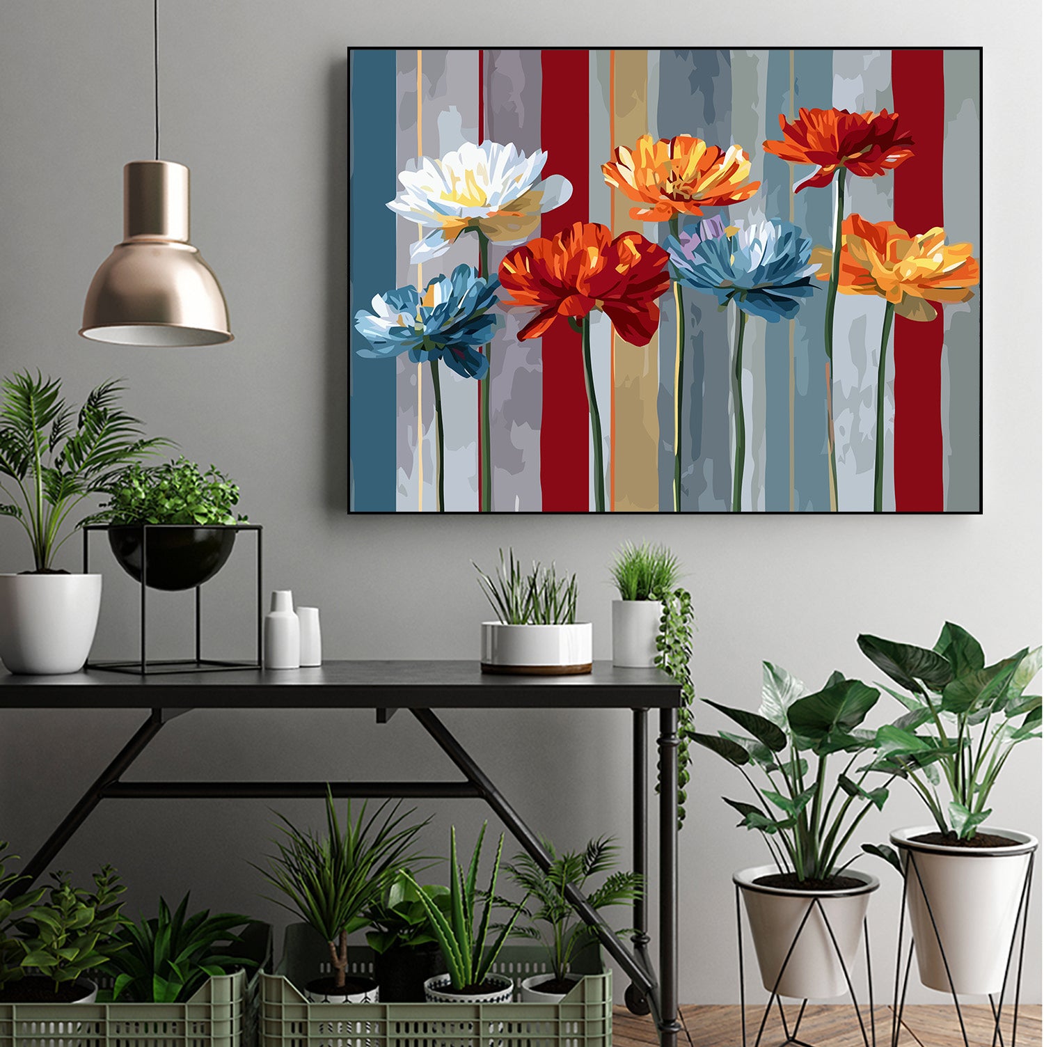 Pictura pe Numere – Ritm de Hibiscus 6650