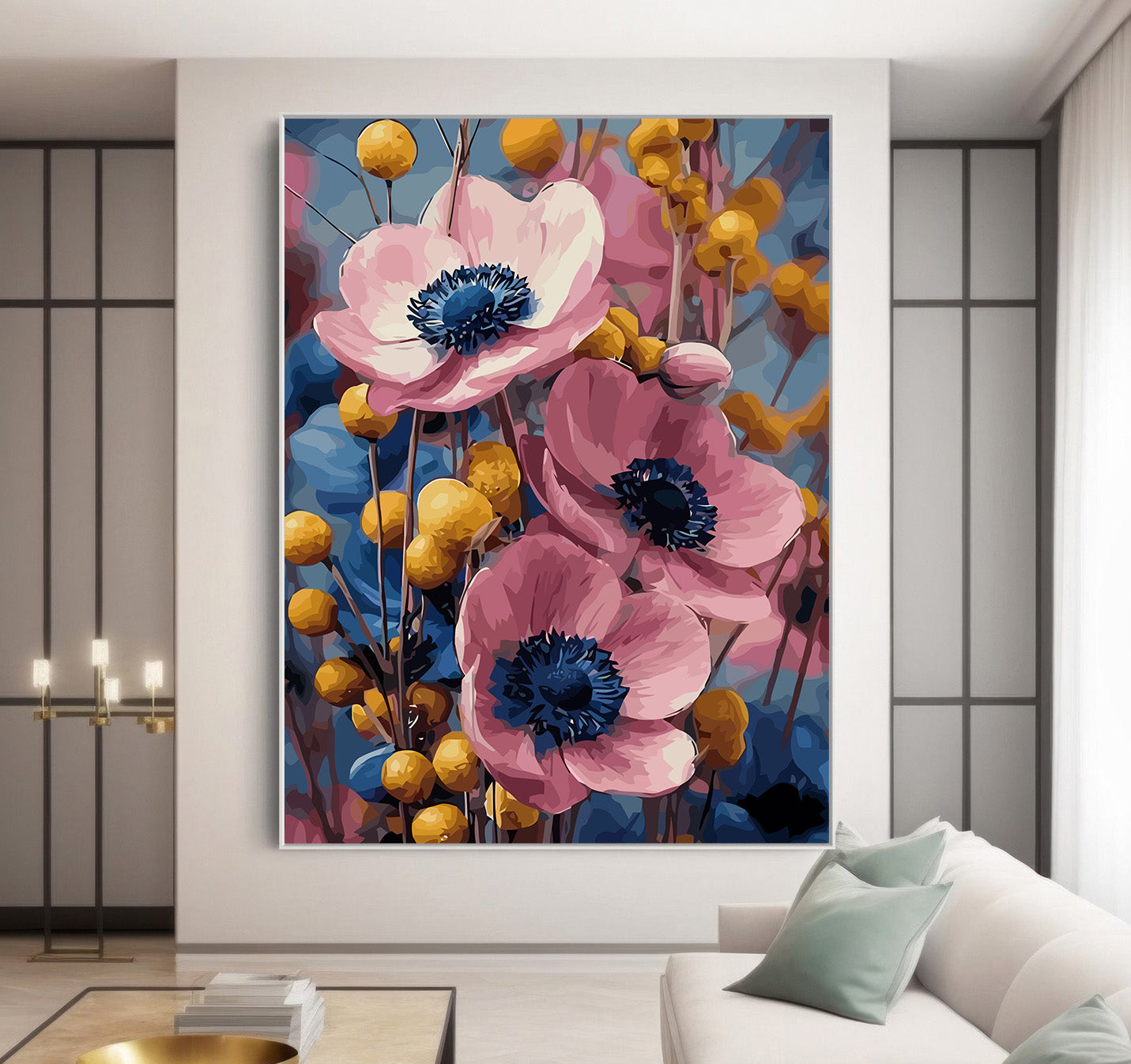 Pictura pe Numere – Inimi de Indigo 6659