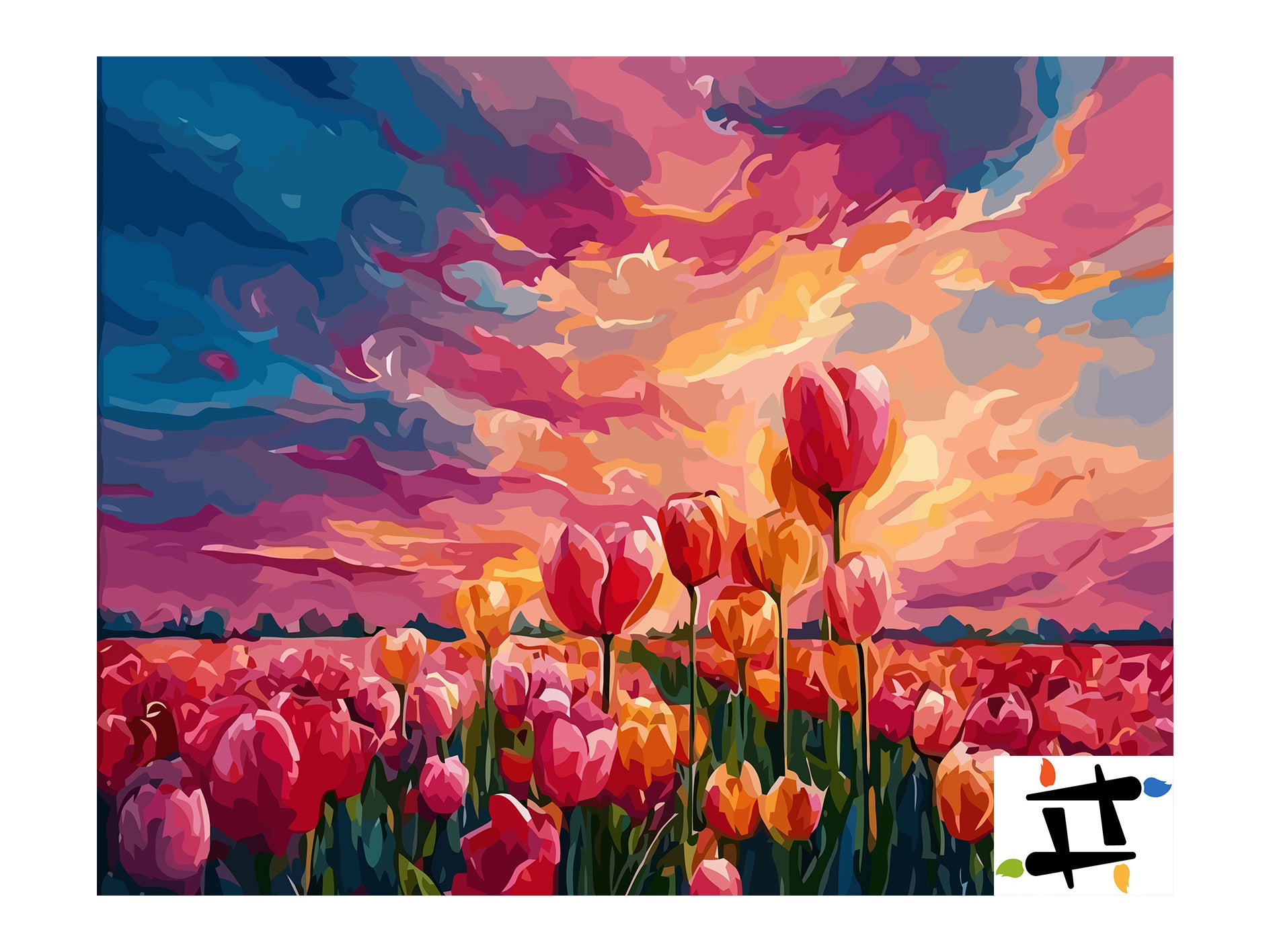 Pictura pe Numere – Dansul Florilor 6666