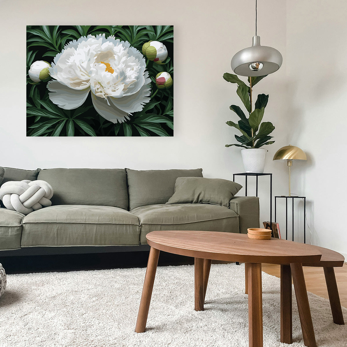 Pictura pe Numere – Lumina dintre Frunze 6677