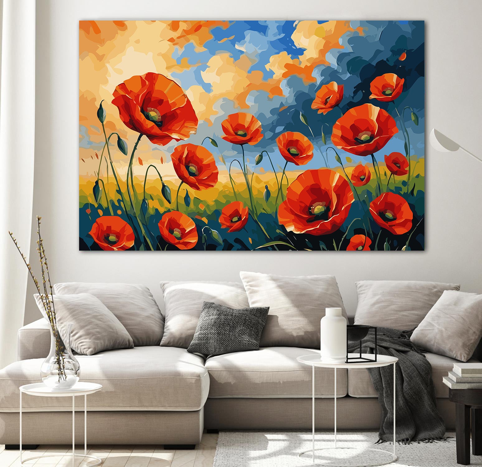 Set Pictură pe numere – Câmpie cu Maci 6687