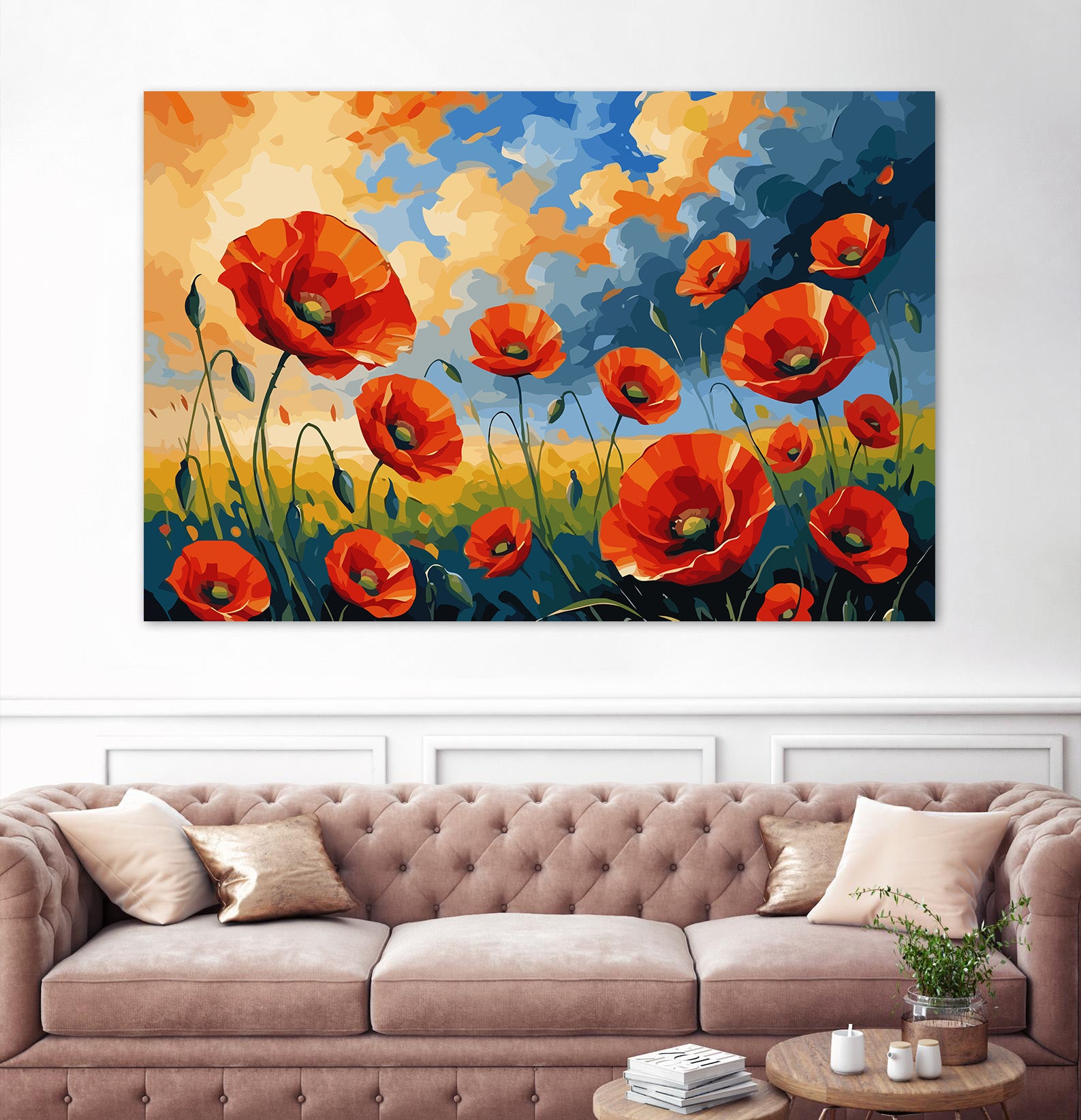 Set Pictură pe numere – Câmpie cu Maci 6687