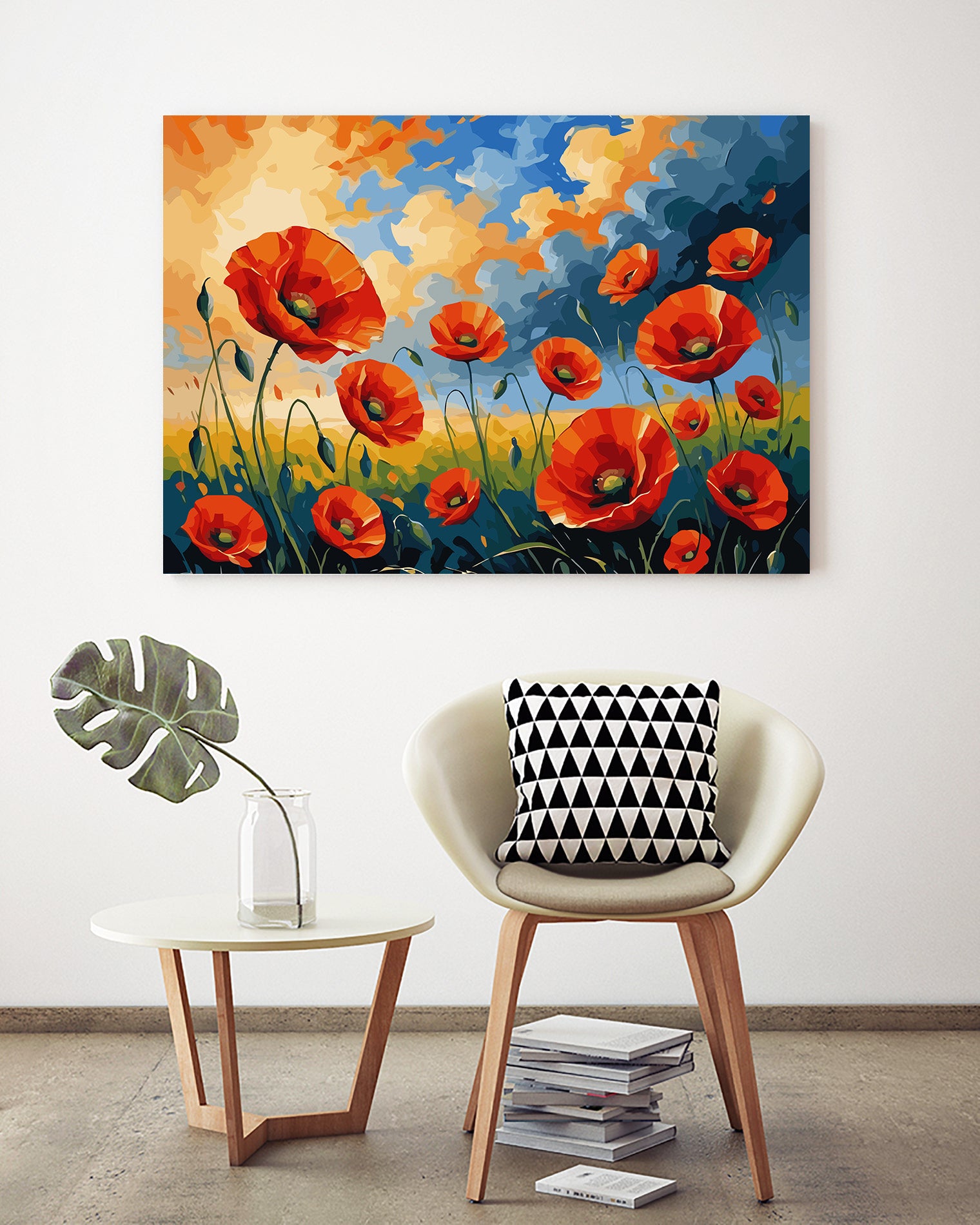 Set Pictură pe numere – Câmpie cu Maci 6687