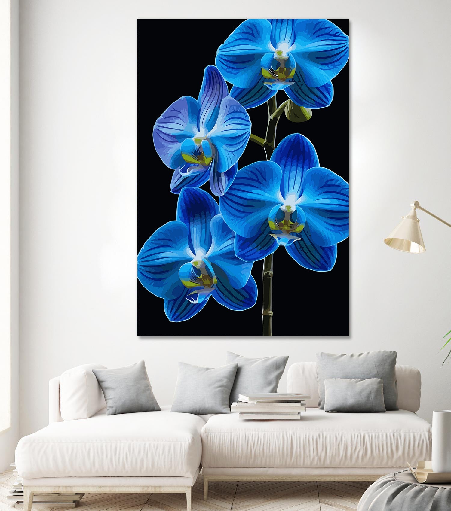 Pictura pe Numere – Orhideea de Safir 6695