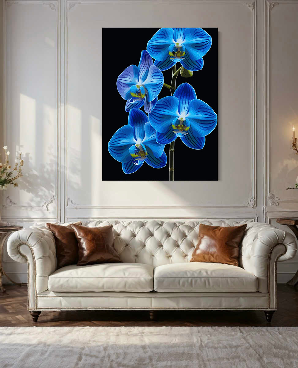 Pictura pe Numere – Orhideea de Safir 6695
