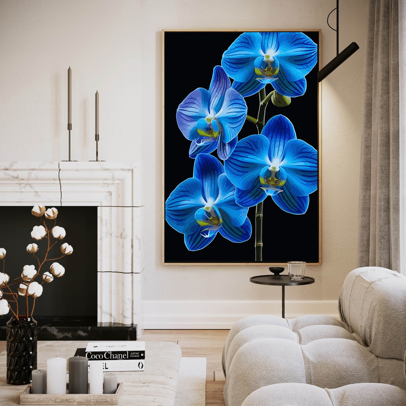 Pictura pe Numere – Orhideea de Safir 6695