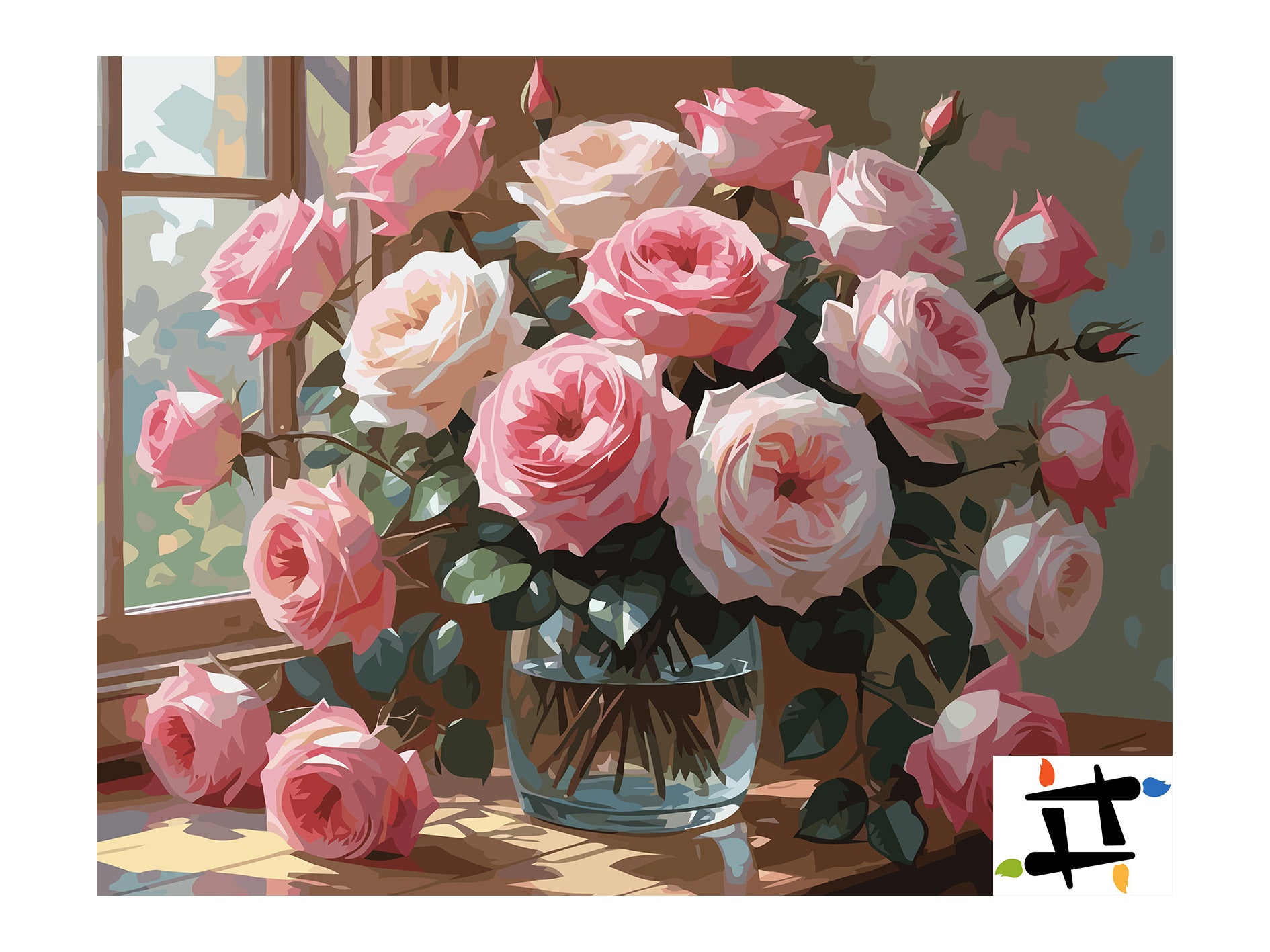 Set Pictură pe numere – Simfonia zorilor de trandafir 6717