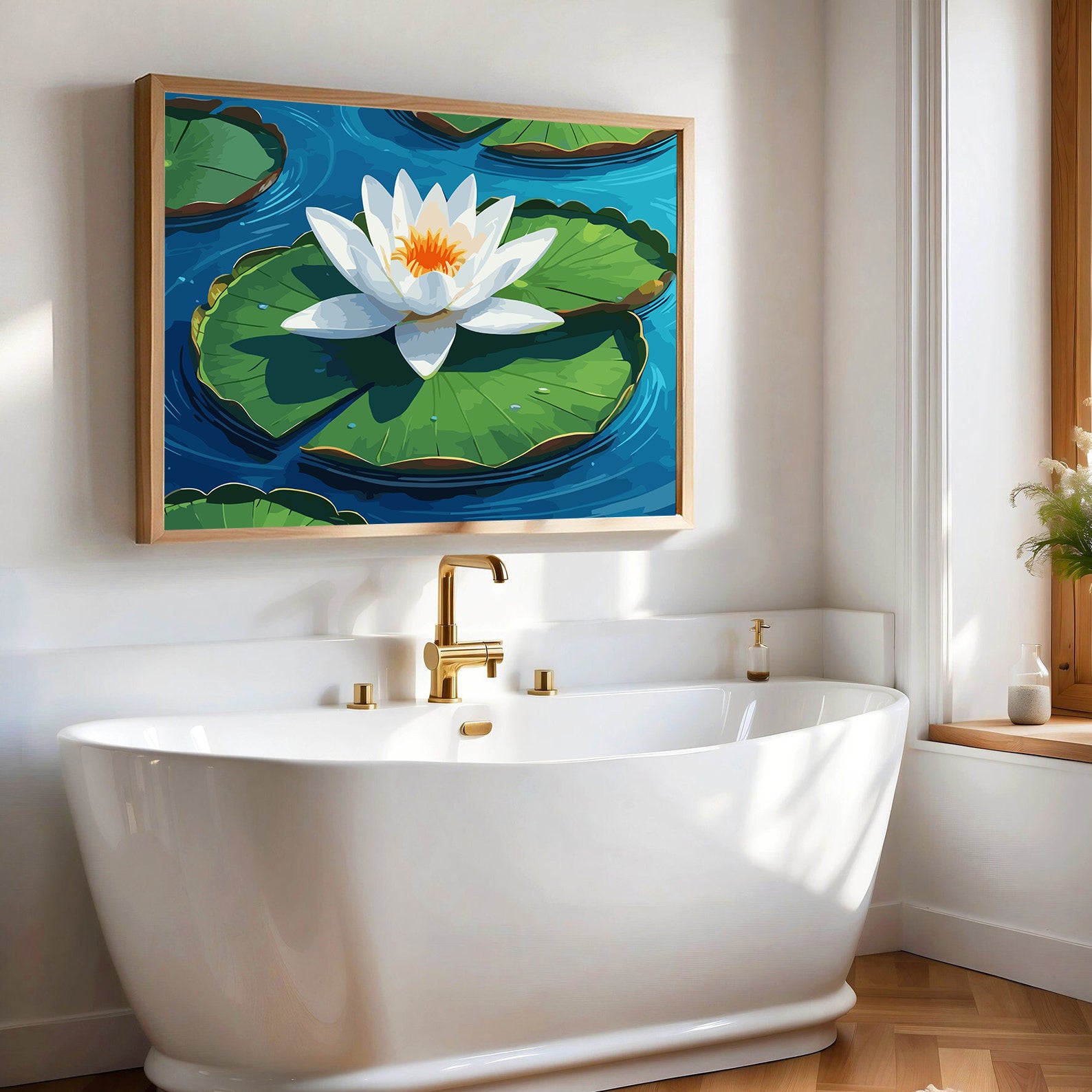 Pictura pe Numere – Moment de zen in alb 6731
