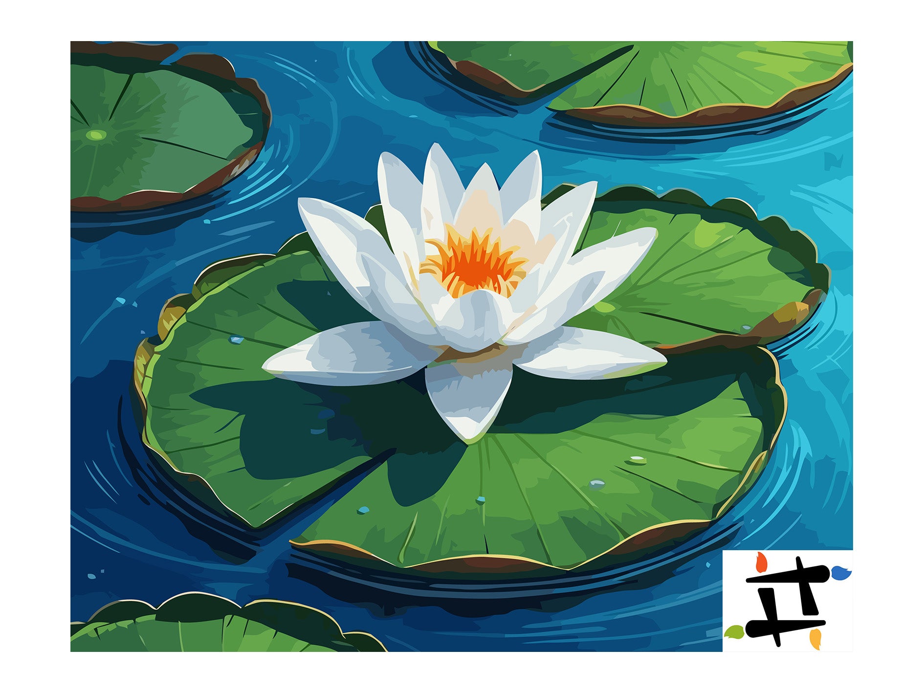 Pictura pe Numere – Moment de zen in alb 6731