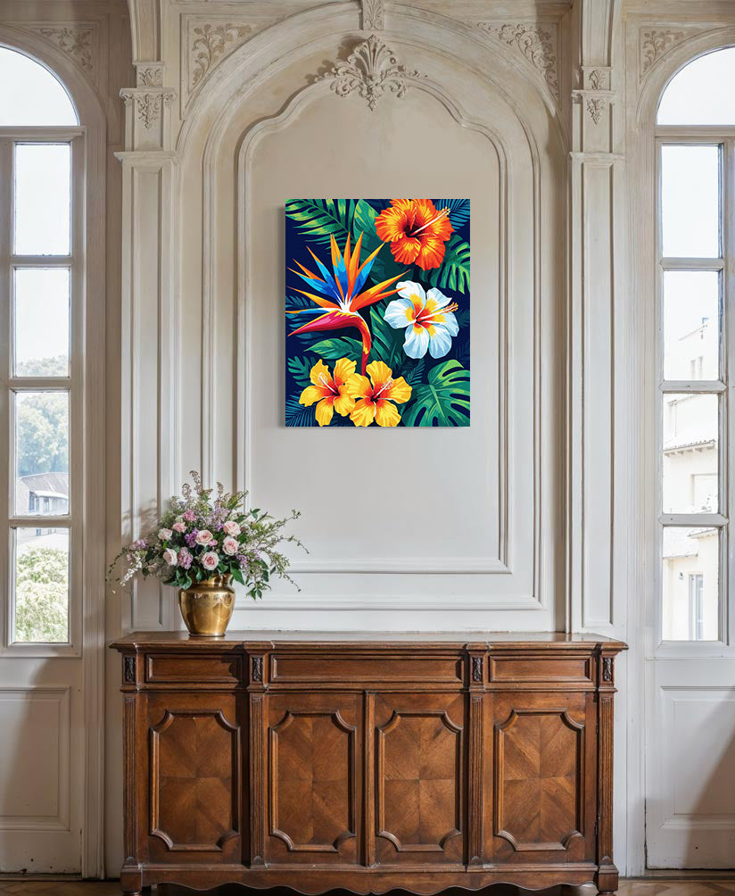 Pictura pe Numere – Ritmuri de Hibiscus 6733