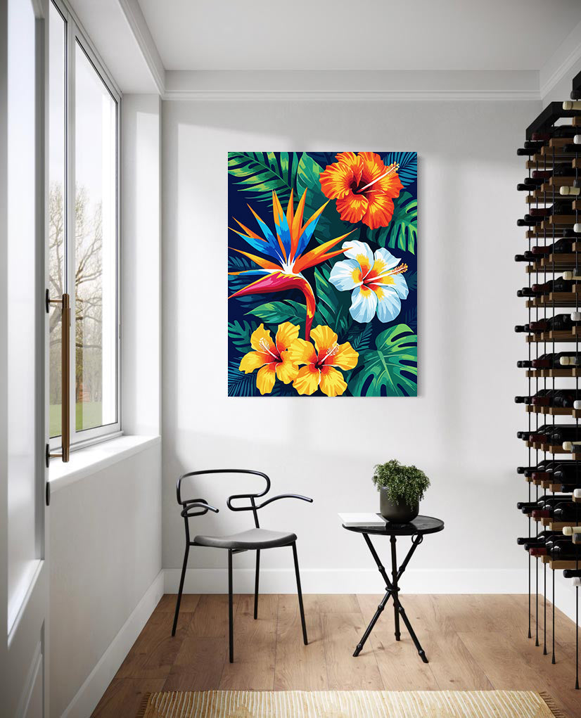 Pictura pe Numere – Ritmuri de Hibiscus 6733