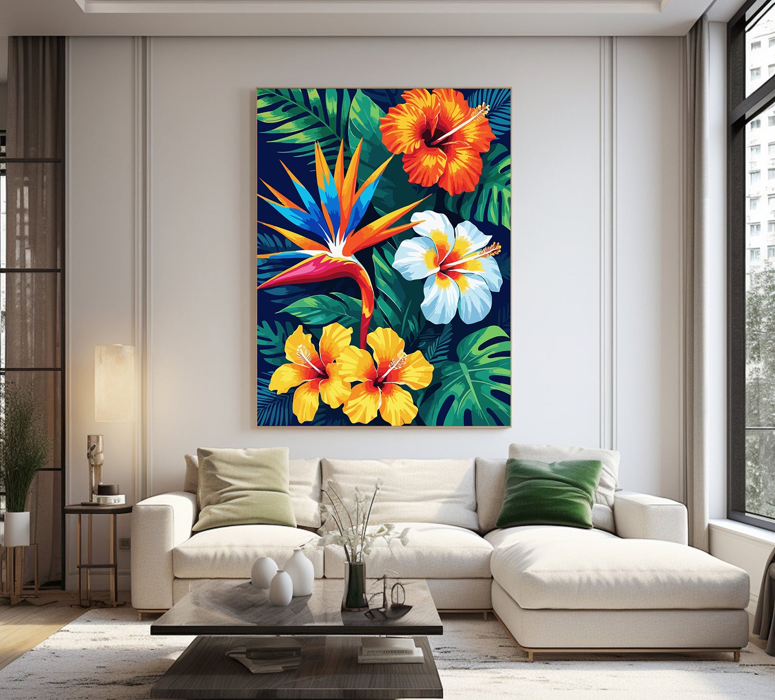 Pictura pe Numere – Ritmuri de Hibiscus 6733