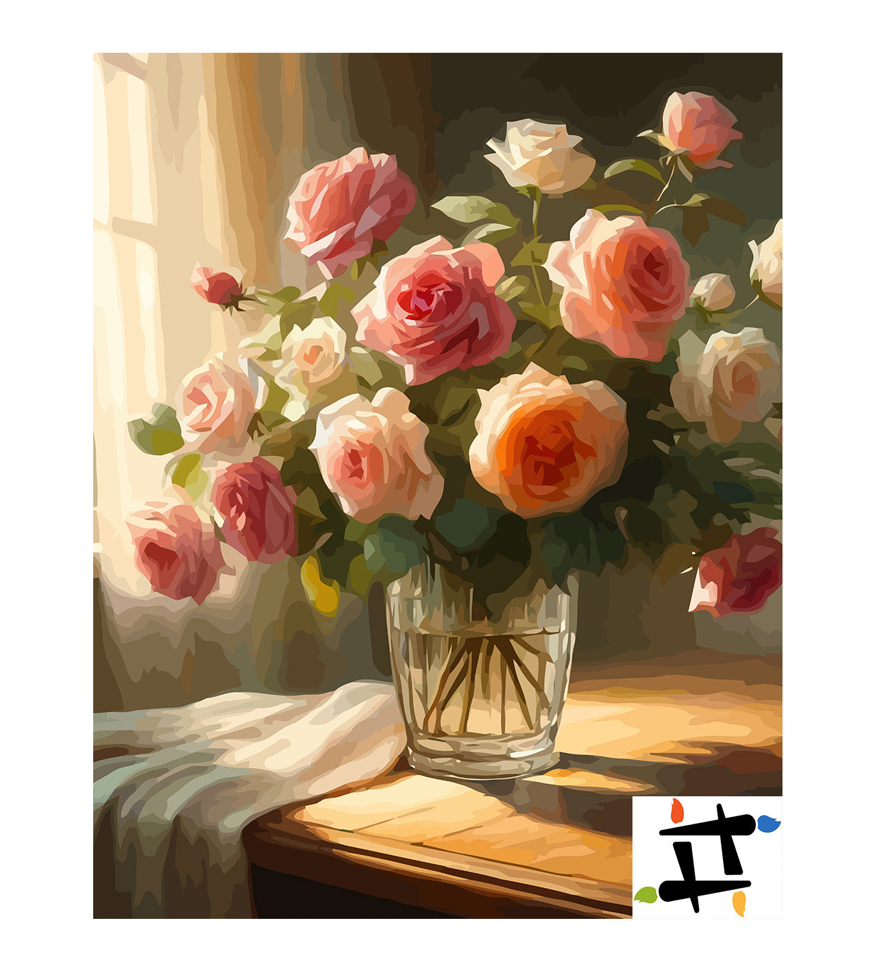 Set Pictură pe numere – Grădina de la fereastră 6736