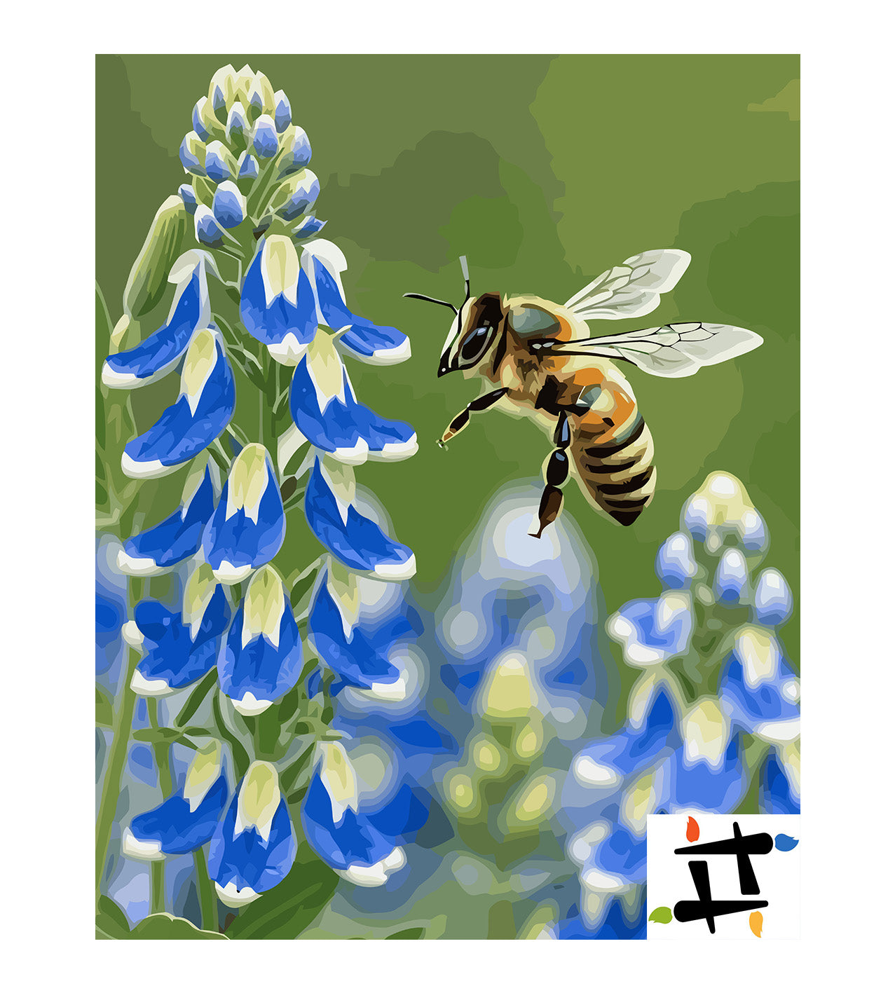 Pictura pe Numere – Polen si Azur 6749