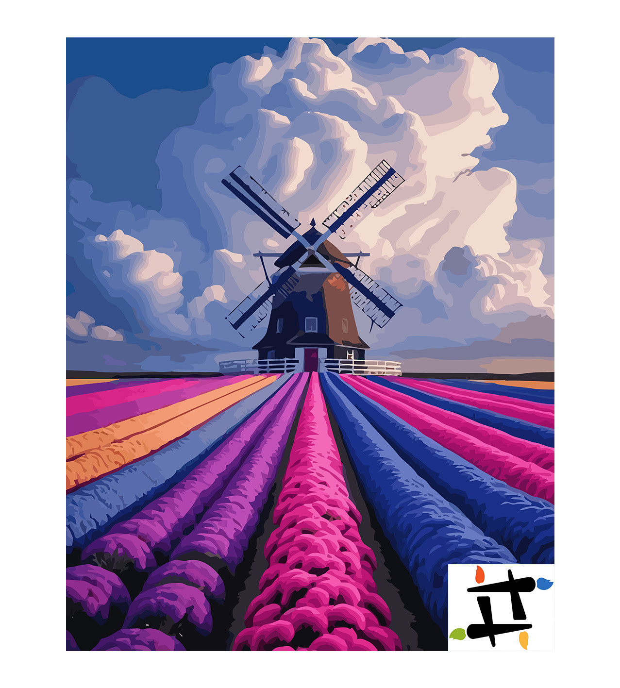 Pictura pe Numere – Geometria florilor sub vant 6754