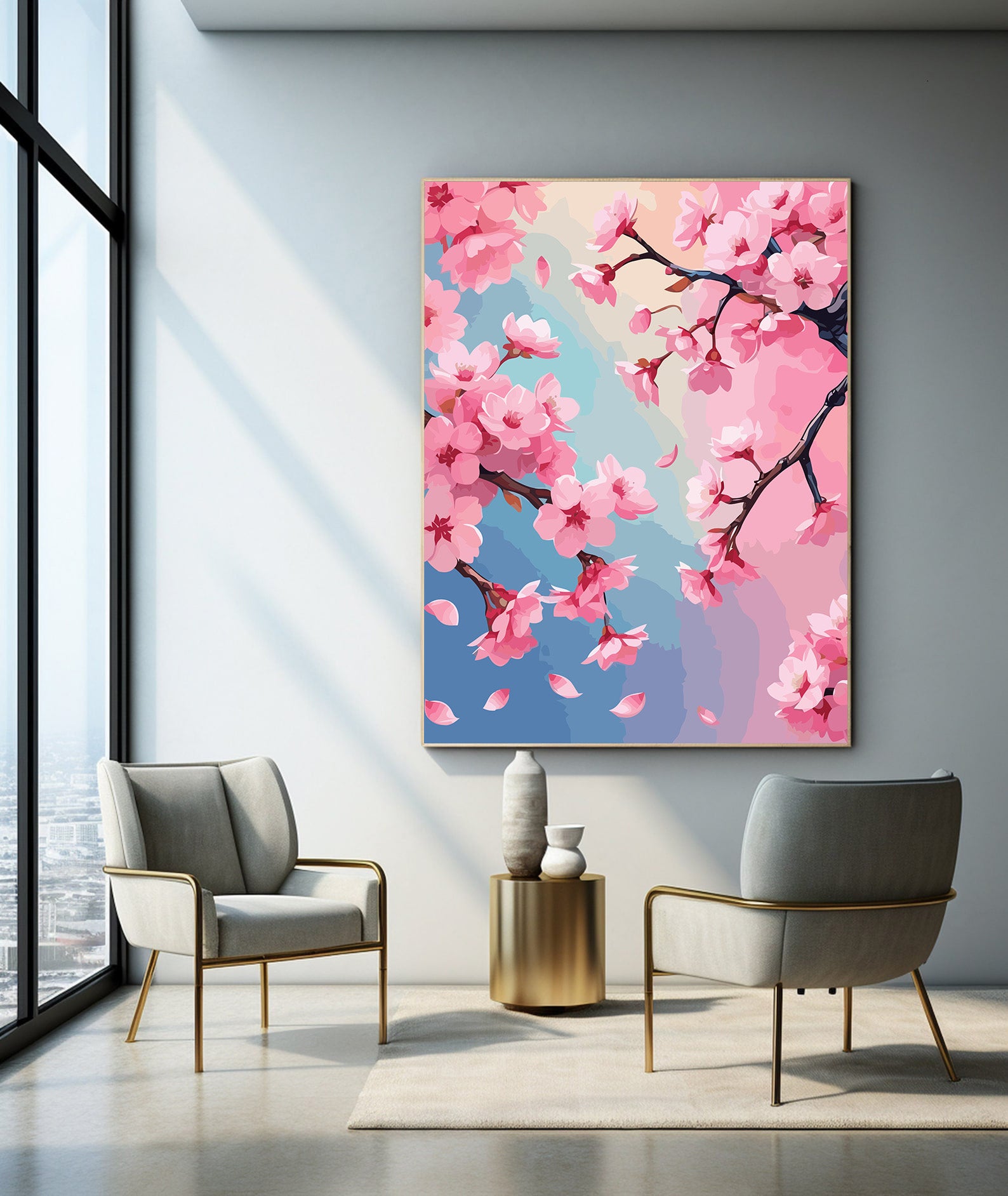 Pictura pe Numere – Zen in Roz si Azur 6766