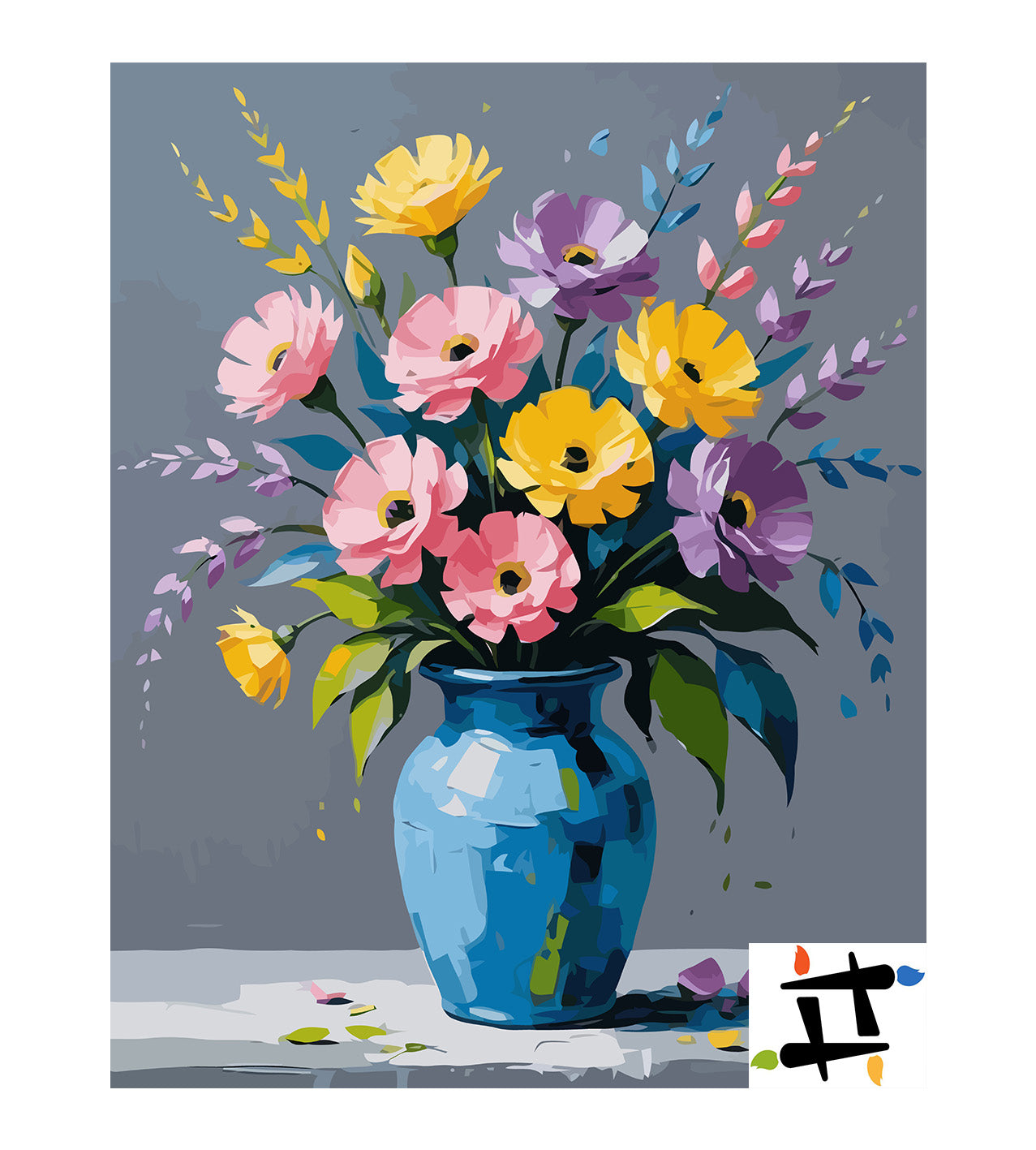 Set Pictură pe numere – Ecouri de Lumină în Azur 6786