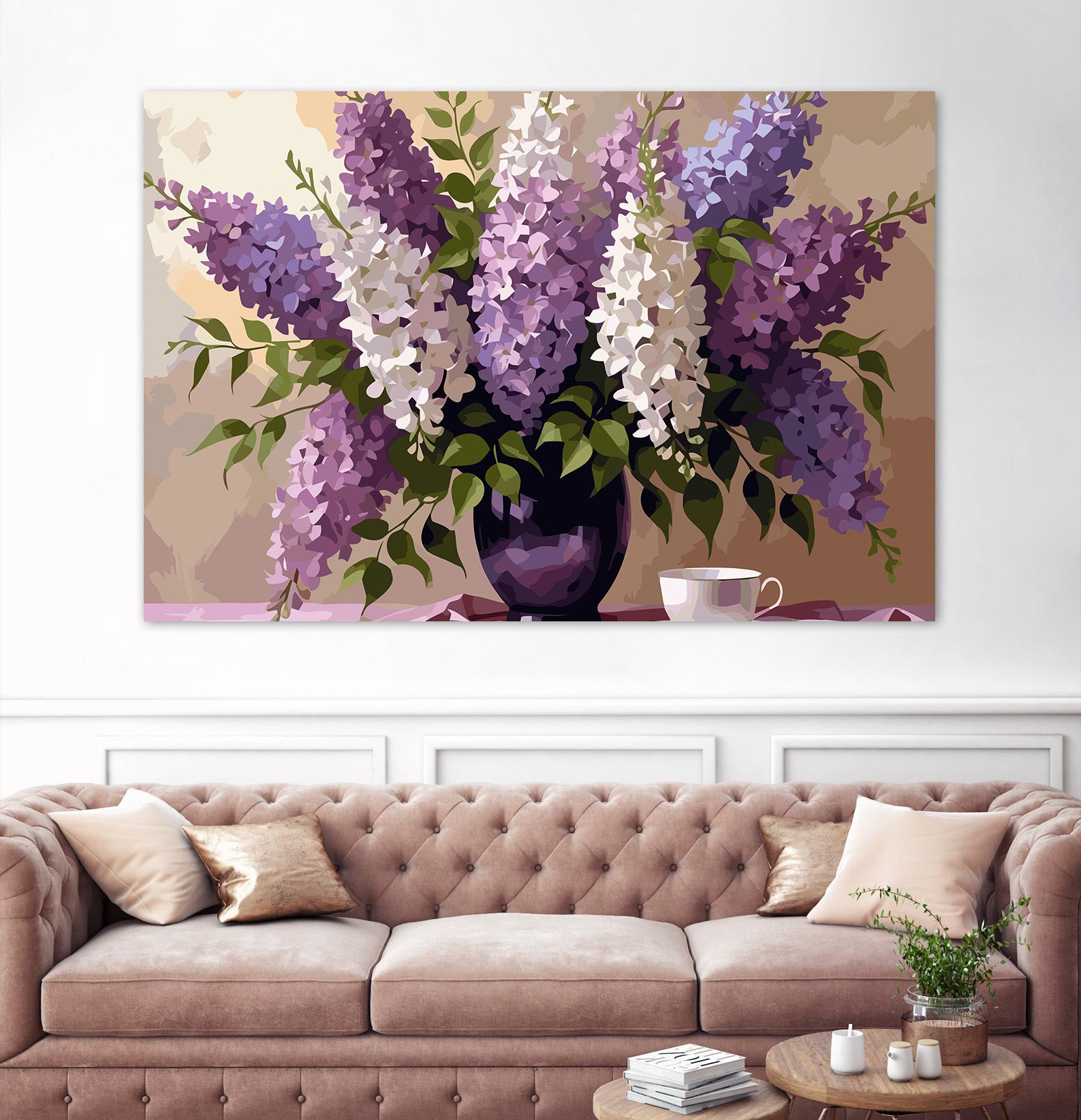 Pictura pe Numere – soapte de liliac 6804