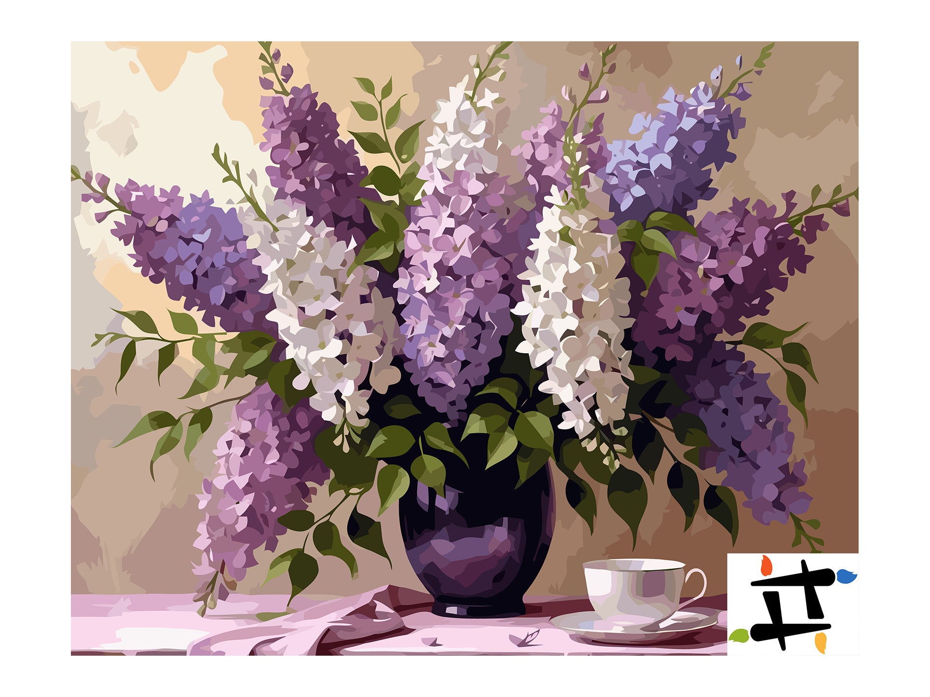 Set Pictură pe numere – Șoapte de liliac 6804