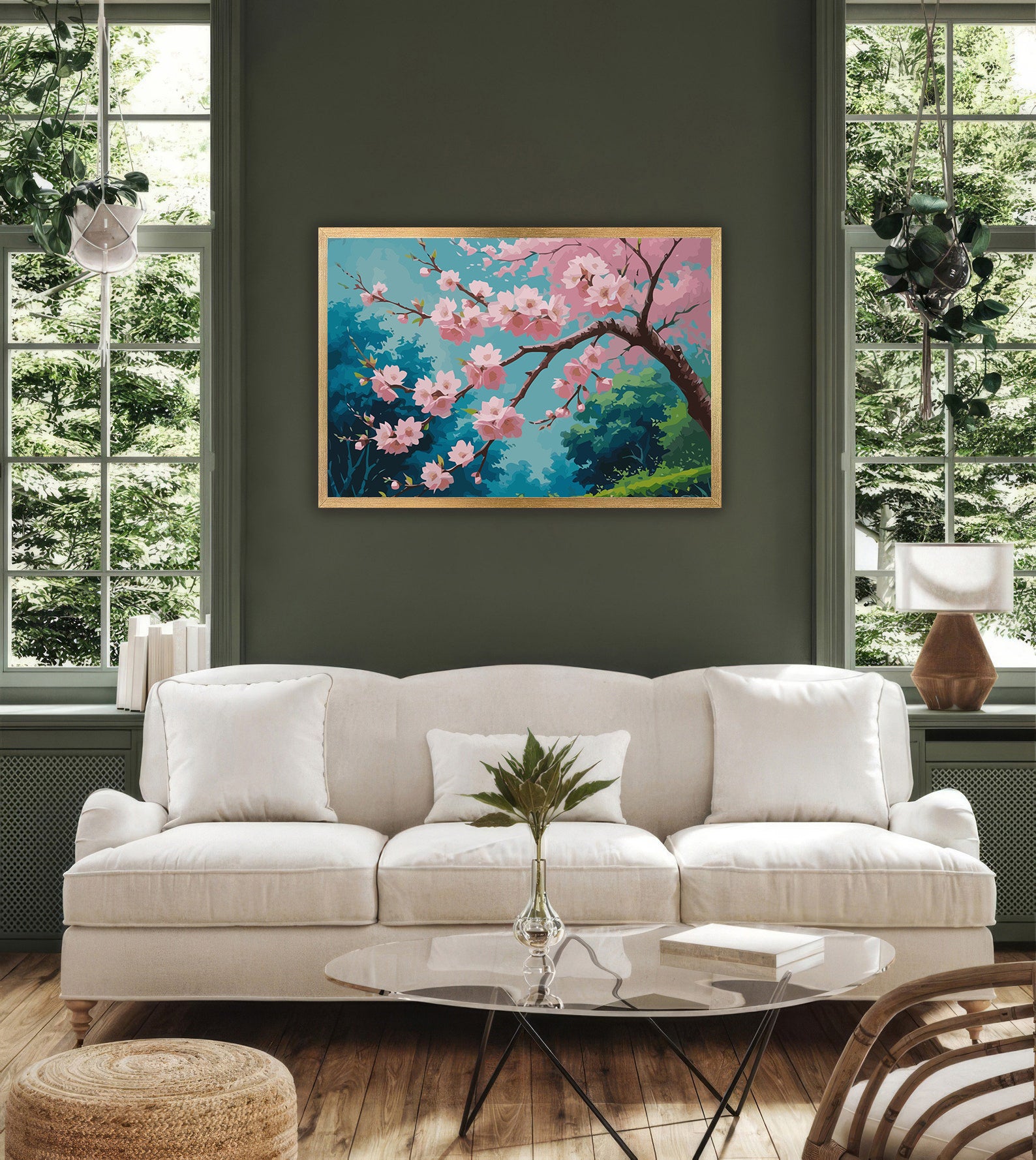 Pictura pe Numere – Flori de sakura 6810
