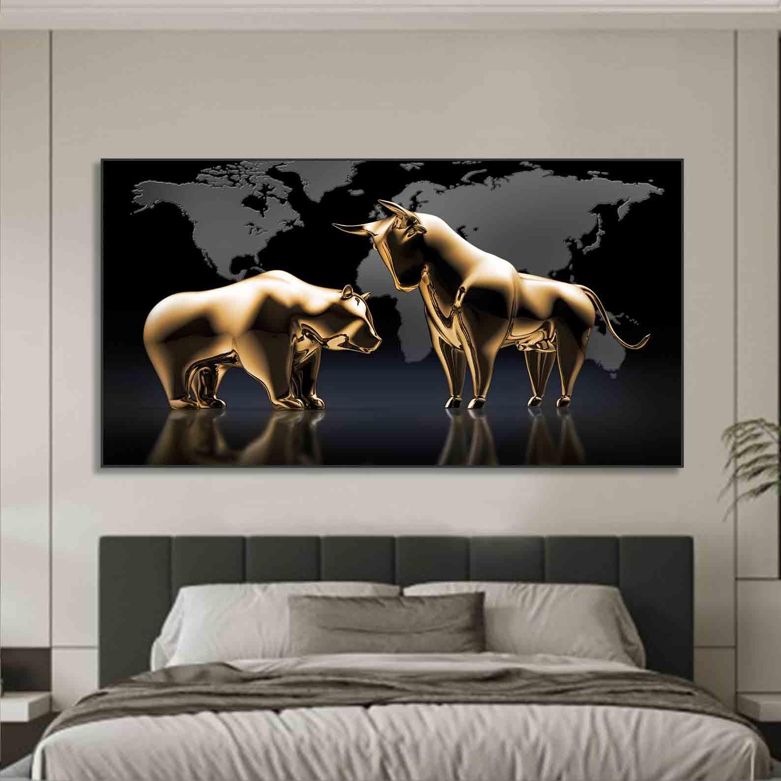 Tablou Canvas - Animalele aurii