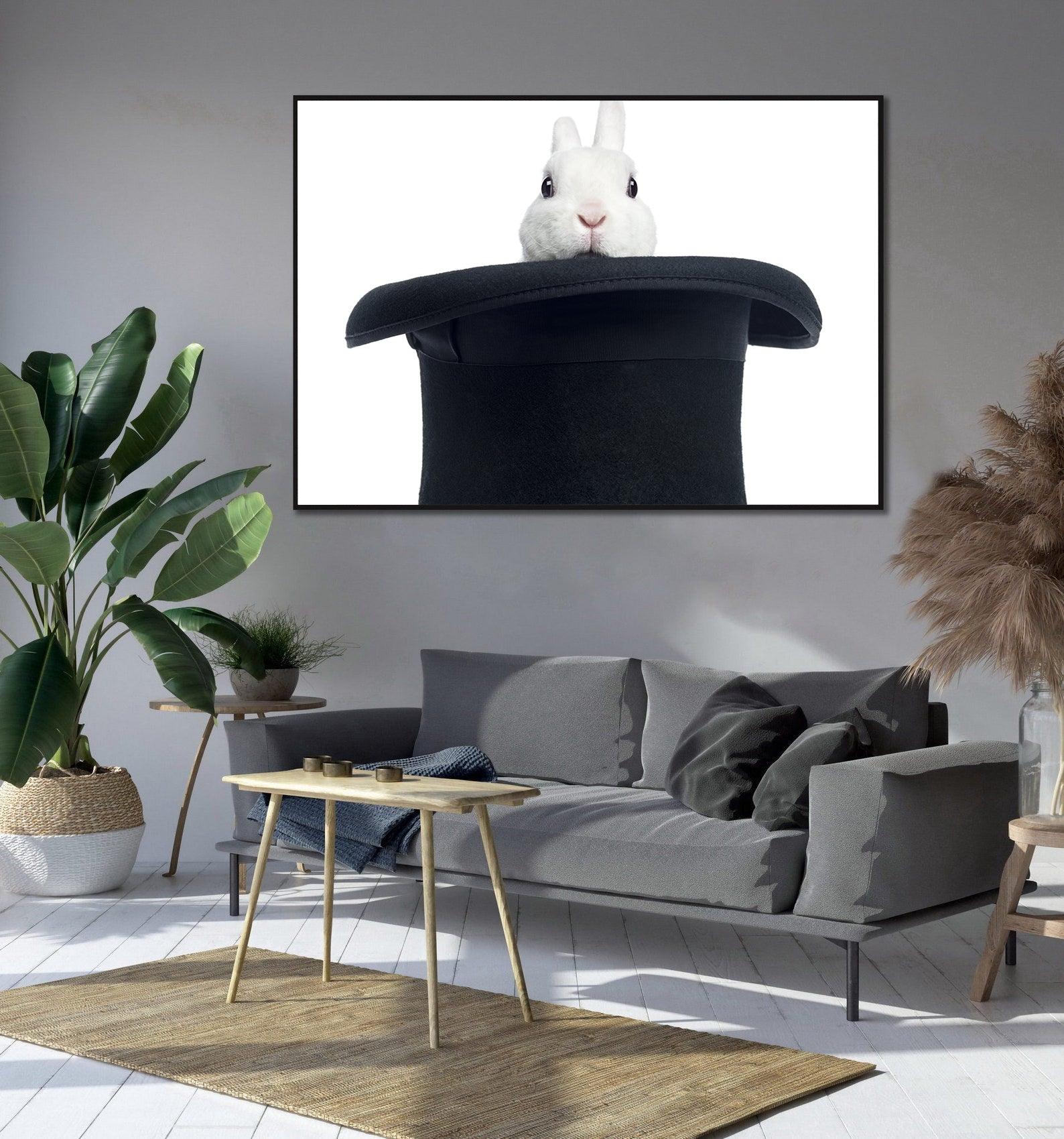 Tablou Canvas - Iepurele in Palarie
