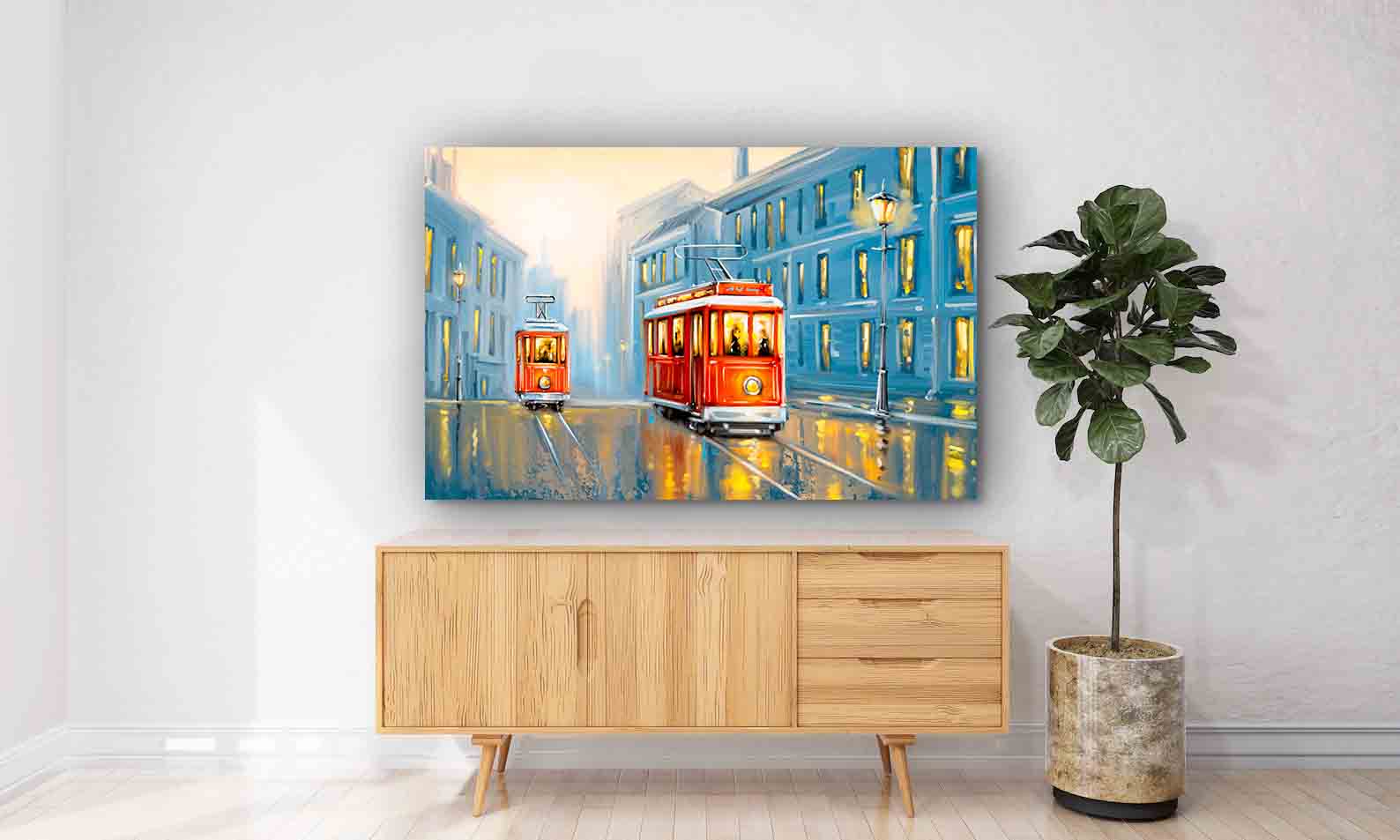 Tablou Canvas - Tramvai vechi