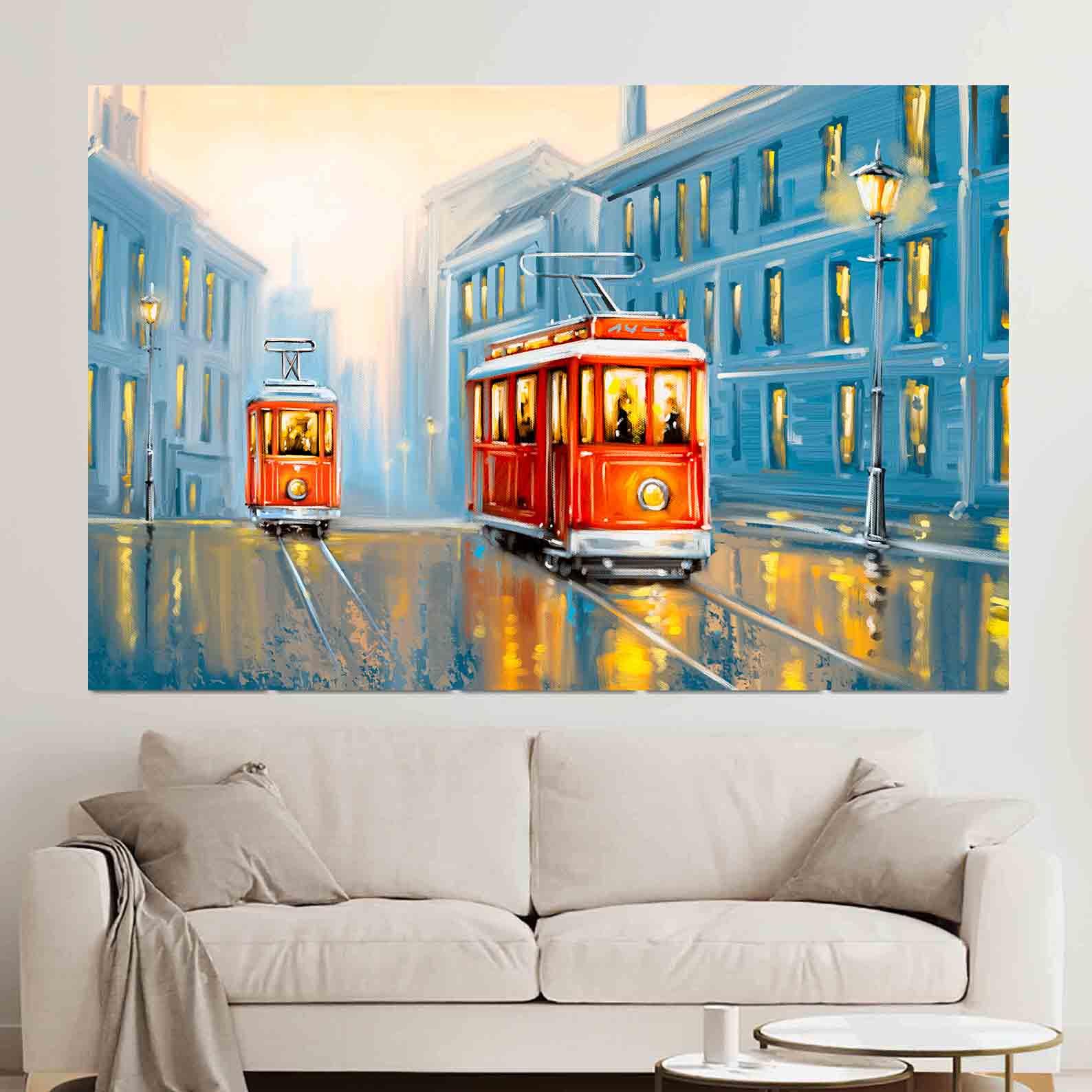 Tablou Canvas - Tramvai vechi