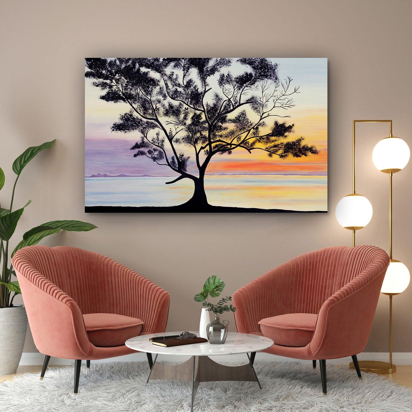 Tablou Canvas - Peisaj la apus