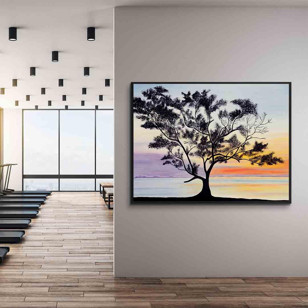 Tablou Canvas - Peisaj la apus