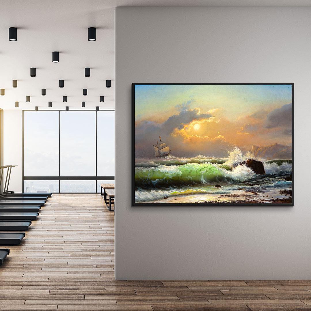 Tablou Canvas - Barca cu panze